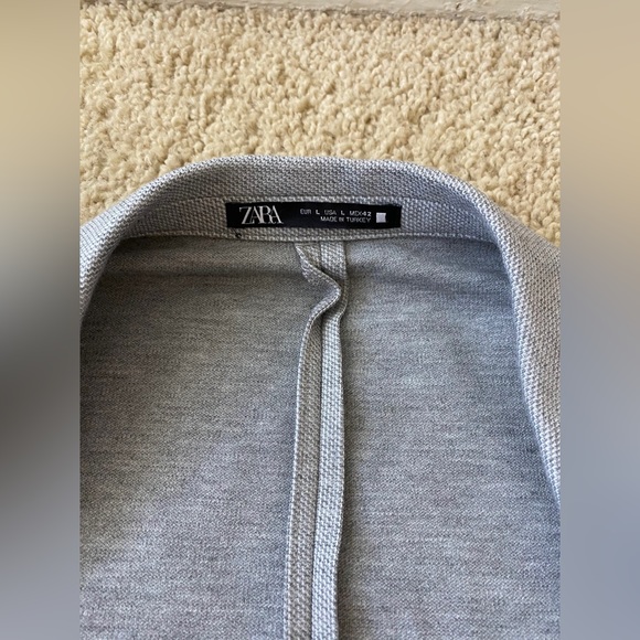 Zara Men’s Gray Blazer (Large) - Picture 5 of 6